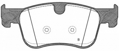OPEN PARTS bpa158000 -  Комплект тормозных колодок, дисковый тормоз